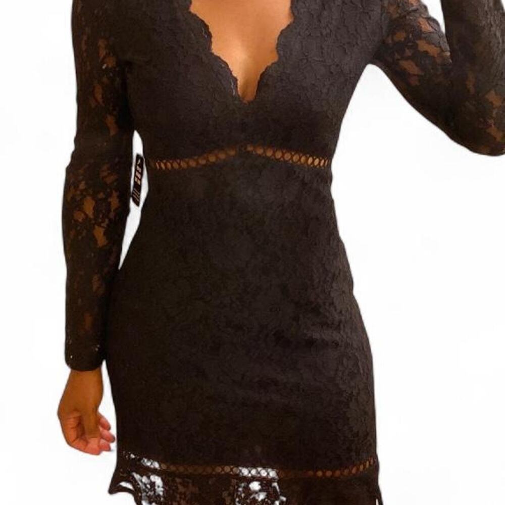 Express black lace mini dress Sz XS